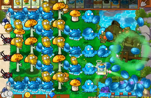 植物大战僵尸杂交版冒险第55关通关详细教程(图5) 植物大战僵尸杂交版冒险第55关通关详细教程(图5)